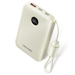 Pin Dự Phòng VENTION FKA 10000mAh 22.5W (With Type-C Built-in Cable, Digital Display)