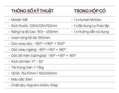 Giá đỡ màn hình Human Motion M8