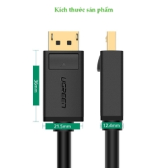 Cáp Displayport sang Displayport Ugreen hỗ trợ 2K*4K@60Hz 28AWG DP102