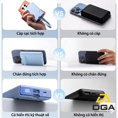Sạc dự phòng không dây iPhone Joyroom PBM01 nam châm dùng cho điện thoại tặng kèm dây sạc C to Light