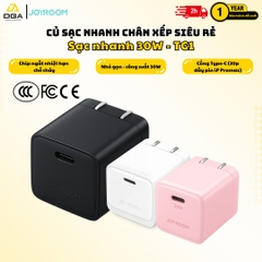 Củ Sạc Nhanh JOYROOM JR-TG1 30W PD/QC – Thiết Kế Siêu Nhỏ Gọn