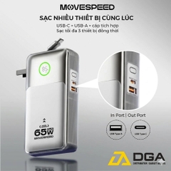 Củ Sạc Kiêm Sạc Dự Phòng Movespeed MSP13 35W / MSP14 65W | 10.000/20.000mAh