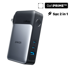 Pin Dự Phòng Kiêm Củ Sạc 2C+1A ANKER 733 Fusion GaNPrime A1651 10000mAh 65W (ActiveShield™ 2.0, MultiProtect System)