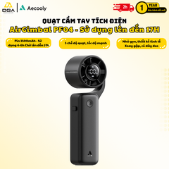 Quạt Cầm Tay AECOOLY AirGimbal PF04 (3500mAh & 4500mAh, 17H, Display Screen, 11m/s, 15000RPM, 220° Adjustable, 5-Speed Turbo Wind)