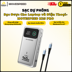 Sạc Dự Phòng Movespeed M25 PRO 25000mAh 145W Cho Laptop MacBook