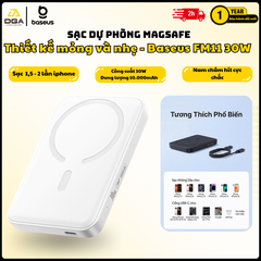 Pin Dự Phòng Không Dây Baseus EnerFill FM11 10000mAh 30W (1*Type-C port, NTC Cooling System, 15W Wireless Charging)