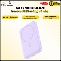 Pin Dự Phòng Không Dây Baseus EnerFill FM11 Ultra-Mini 10000mAh 22.5W (Sạc Không Dây 15W, Kèm Cáp C to C 0.3m 60W)