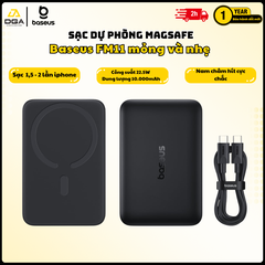 Củ sạc điện thoại Baseus EnerCore CJ11 Fast Charger with Retractable Cable 2C 45W US - Đen, Model: E0120C00