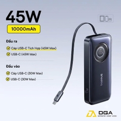 Pin Dự Phòng Baseus EnerCore CR11 10000mAh 45W (1*Type-C port, with Type-C Retractable Cable, Digital Display)