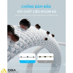 Cáp Sạc Nhanh C to C ANKER Zolo A8060 240W (480Mbps, Nylon Braided) - 1.8M