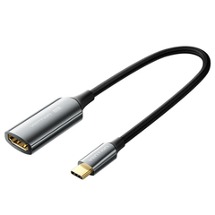 Cáp Chuyển Type-C to HDMI2.0 Female VENTION CREBC 4K@60Hz (4K@60Hz 2K@120Hz, Cotton Braided, 0.25M)