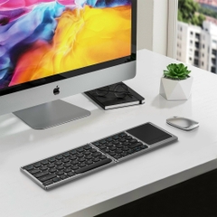 Bàn Phím Gập Di Động Bluetooth không dây WiWU FMK  04 Có Bàn Di Chuột Tiện Lợi