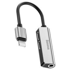 Bộ chuyển cổng Lightning sang Dual Lightning + Audio AUX 3.5mm Baseus L52 cho iPhone/ iPad