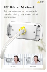 Giá đỡ giữ điện thoại chân kẹp dùng cho IPad Baseus Otaku life rotary adjustment lazy holder Pro（Applicable for phone/ ipad)