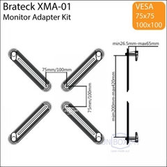 Kẹp Màn Hình Brateck XMA-01, dành cho các màn hình không có chuẩn VESA