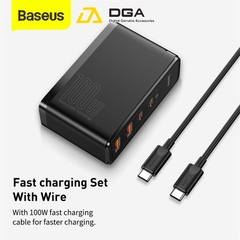 Cóc sạc siêu nhanh Baseus GaN2 Fast Charger 1C 100W
