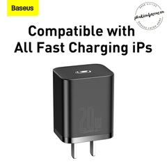 Cóc sạc nhanh, nhỏ gọn Baseus Super Si Quick Charger 20W