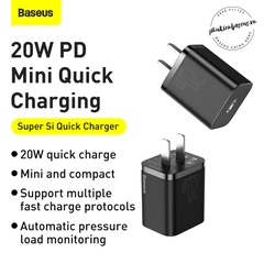 Cóc sạc nhanh, nhỏ gọn Baseus Super Si Quick Charger 20W