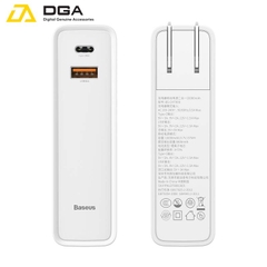 Bộ sạc nhanh tích hợp pin dự phòng 10000mAh Baseus Power Station 2 in 1