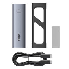 Box Đựng Ổ Cứng Di Động SSD M.2 Baseus FlyJoy Series SSD Enclosure Type C 3.2 Gen2 (New Upgrade Version, M.2 NVMe and SATA 2280, 2260, 2242, 2230)