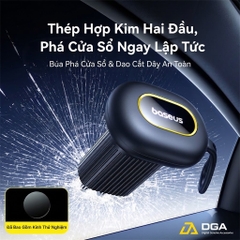 Búa phá kính thoát hiểm dùng trên xe hơi Baseus GoTrip DT1 Double Headed Car Safety Hammer