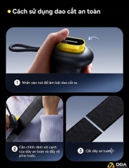 Búa phá kính thoát hiểm dùng trên xe hơi Baseus GoTrip DT1 Double Headed Car Safety Hammer