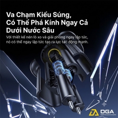 Búa phá kính thoát hiểm dùng trên xe hơi Baseus GoTrip DT1 Double Headed Car Safety Hammer