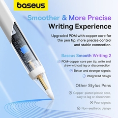 Bút Cảm Ứng Baseus Smooth Writing 2 Series Stylus Lite with LED Indicators, Moon White