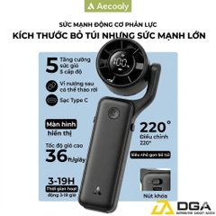 Quạt Cầm Tay AECOOLY AirGimbal Pro PF04s (4500mAh, 19H)