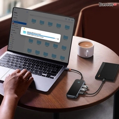 Hub Mở Rộng Kết Nối Đa Năng Baseus AcmeJoy HUB Docking Station Cho Macbook Laptop iPad Điện Thoại