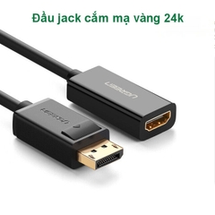 Cáp chuyển đổi DisplayPort sang HDMI UGREEN MM137 – Hỗ trợ Full HD, đầu tiếp xúc mạ vàng