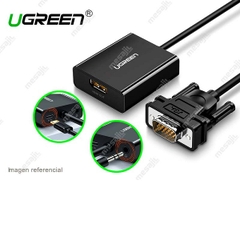 Cáp chuyển đổi VGA sang HDMI+Audio 1080P@60Hz Ugreen 50945 cao cấp