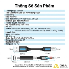 Cáp Dành Cho Máy In USB 2.0 to Type-B VENTION COQ