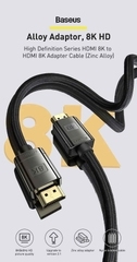 Cáp HDMI 2.1 8K Cao Cấp Baseus High Definition Series HDMI 8K to HDMI 8K Adapter Cable