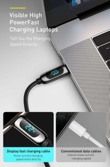 Cáp sạc 100W Baseus Display Fast Charging Data Cable Type-C to Type-C siêu nhanh