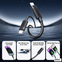 Cáp sạc điện thoại C to IP 30w USAMS model: SJ781 U94 dài 1m