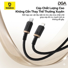 Cáp Sạc Nhanh Baseus Dura Series C to Lightning 20W (480Mbps)