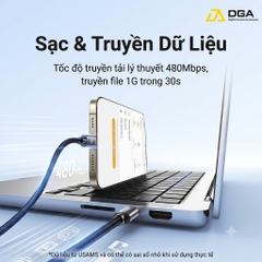 Cáp Sạc Nhanh C to C USAMS SJ769 U91 60W (1.2m, 480Mbps)