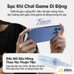 Cáp Sạc Nhanh C to Lightning USAMS SJ652 30W (Digital Display, 1.2m, 480Mbps, Right-angle cable)