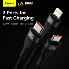 Cáp Sạc Nhanh Đa Năng Baseus Flash Series Ⅱ 100W