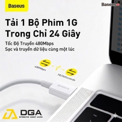 Cáp sạc nhanh iPhone C to Lightning Baseus Superior Series PD 20W truyền dữ liệu 480Mbps
