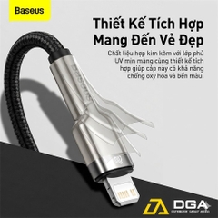 Cáp sạc nhanh C to Lightning 20W cho iPhone 12 Series Baseus Cafule Metal Series