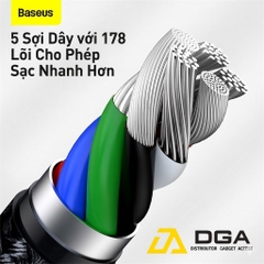 Cáp sạc nhanh C to Lightning 20W cho iPhone 12 Series Baseus Cafule Metal Series