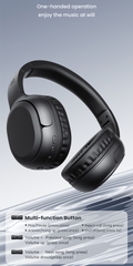 Tai Nghe Chụp Tai USAMS YG23 (Bluetooth v5.3, 300mAh, 40hrs, 3D Stereo Sound, HD calls, thumping bass, customized 3D stereo sound, immersive music listening)
