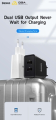 Cóc sạc 10.5W Baseus Speed Mini Dual U Charger