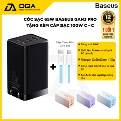 Cóc Sạc Nhanh Baseus GaN3 Pro Quick Charger 65W