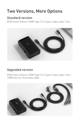 Sạc dự phòng tích hợp cóc sạc Baseus Power Station 4 Hybrid GaN công suất 10000mAh 87W  Power Bank Adaptor