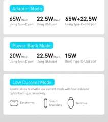 Sạc dự phòng tích hợp cóc sạc Baseus Power Station 4 Hybrid GaN công suất 10000mAh 87W  Power Bank Adaptor