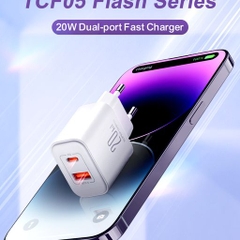 Cóc sạc Joyroom 20W 2 cổng sạc TCF05 Flash Series