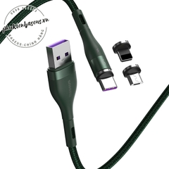 Cáp từ hỗ trợ sạc nhanh Baseus Zinc Magnetic Gen5 Safe Fast Charging Cable